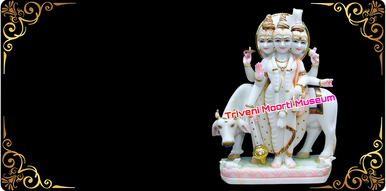 Marble Dattatreya Statue