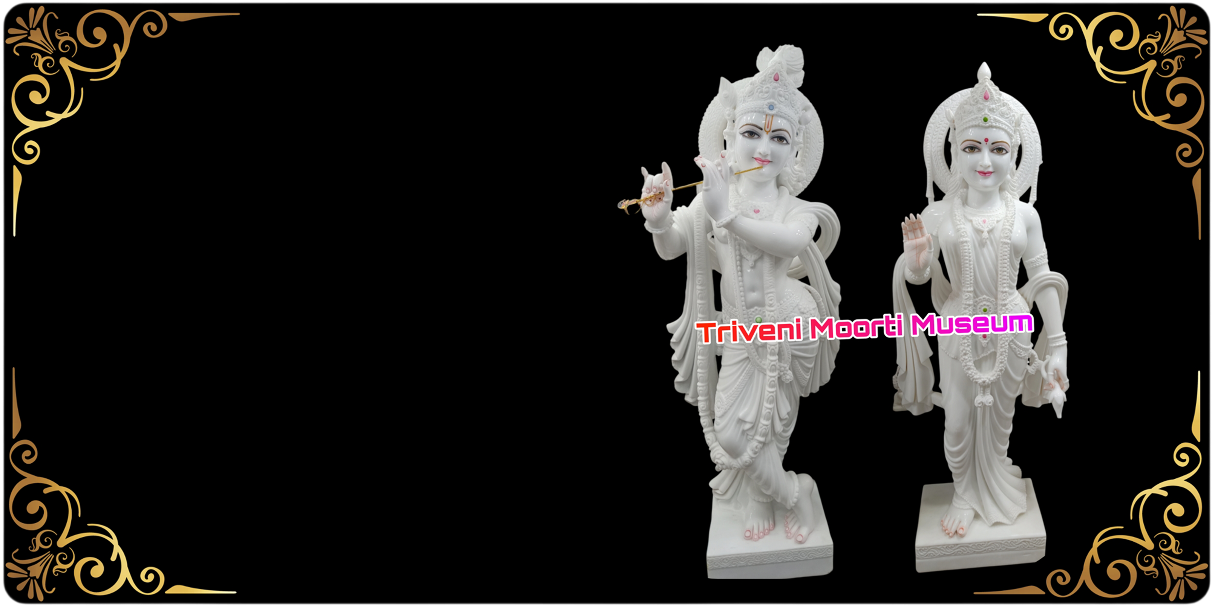 Radha Krishna Marble Staue