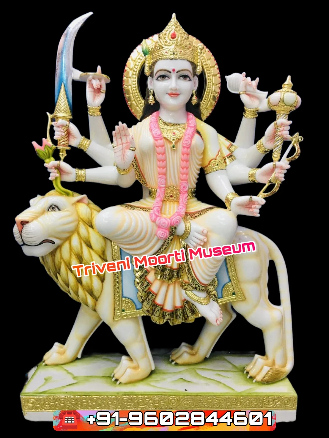 Colorful Durga Maa Statue for Home