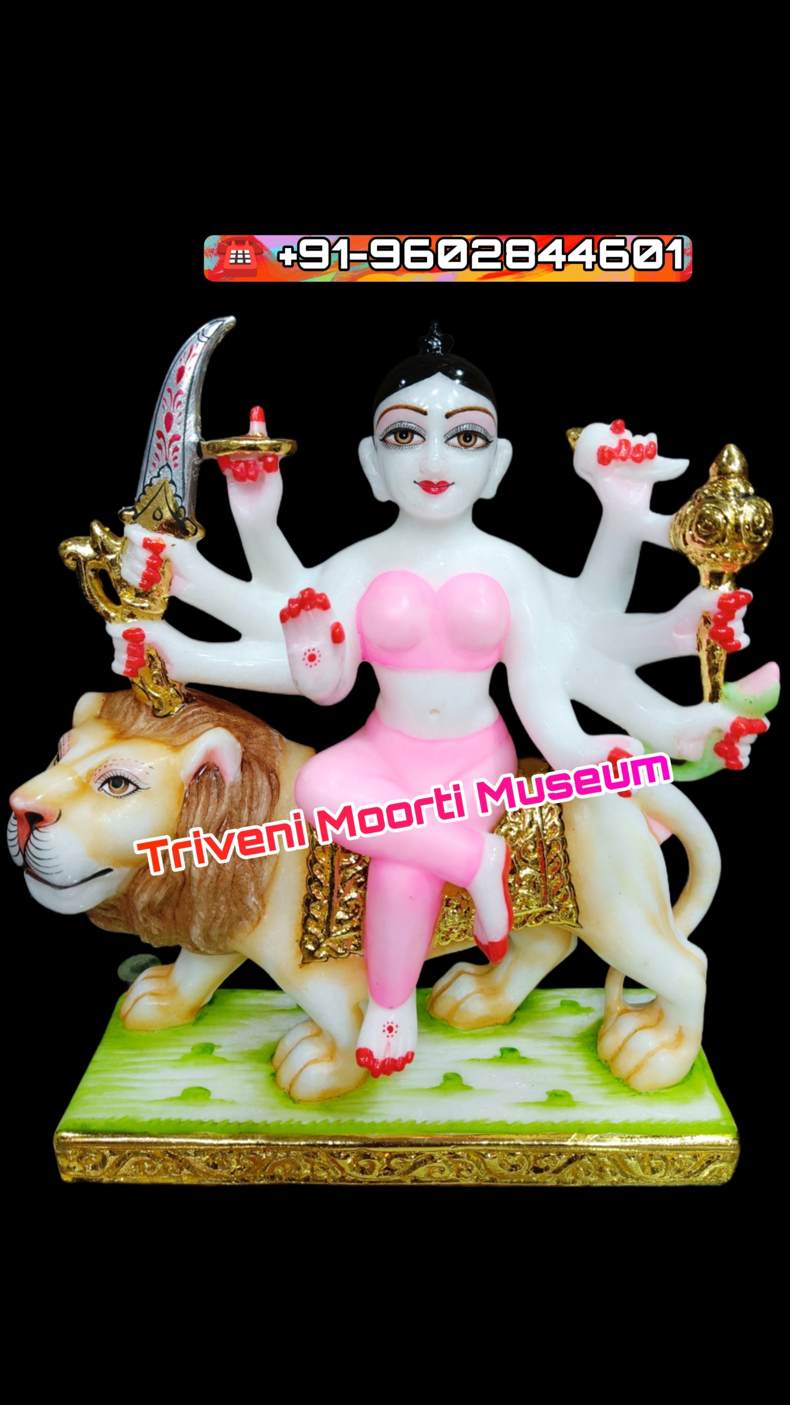 Durga Ma Marble Idol For Temple