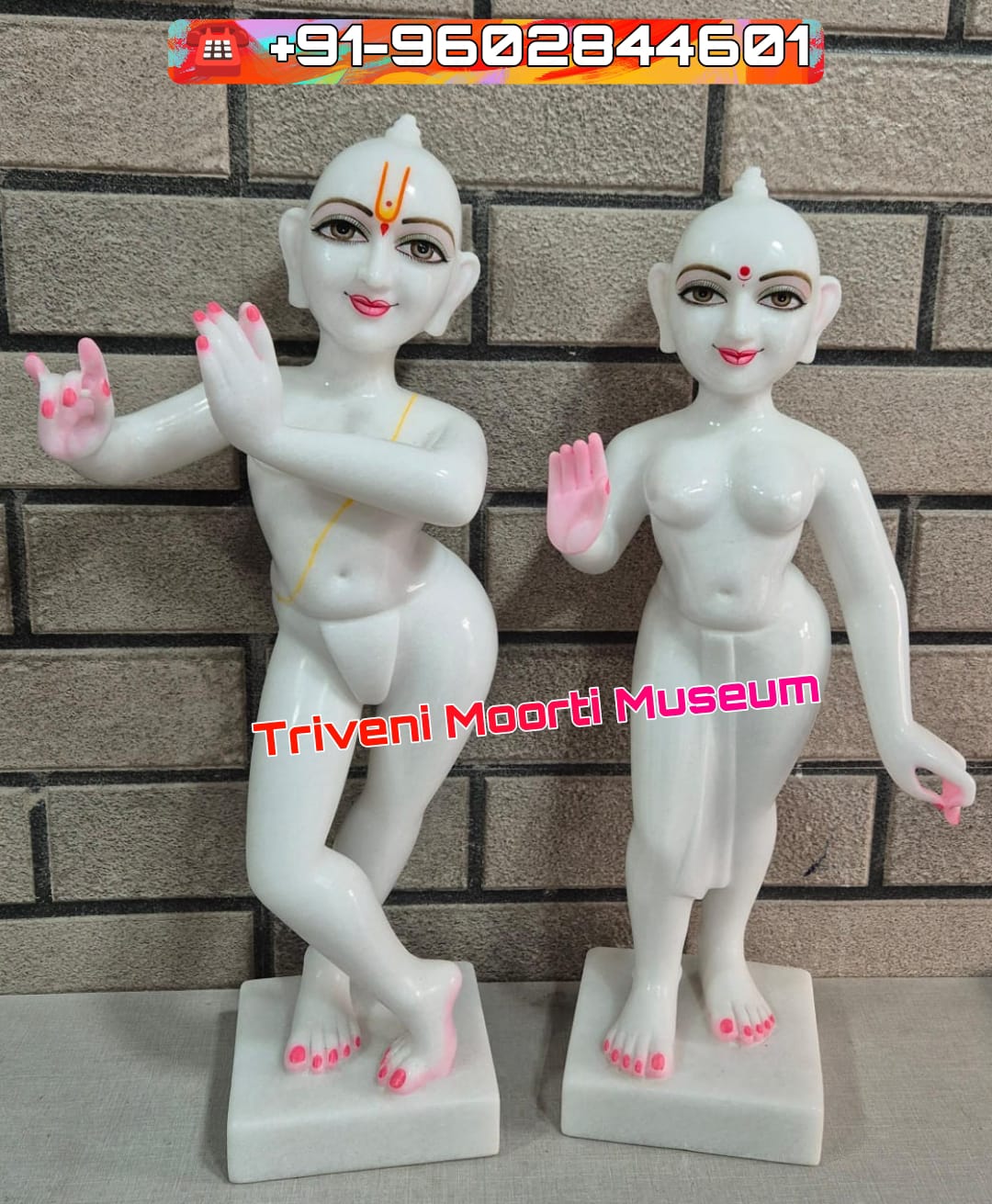 Iskcon Radha Krishna Marble Murti For Homes