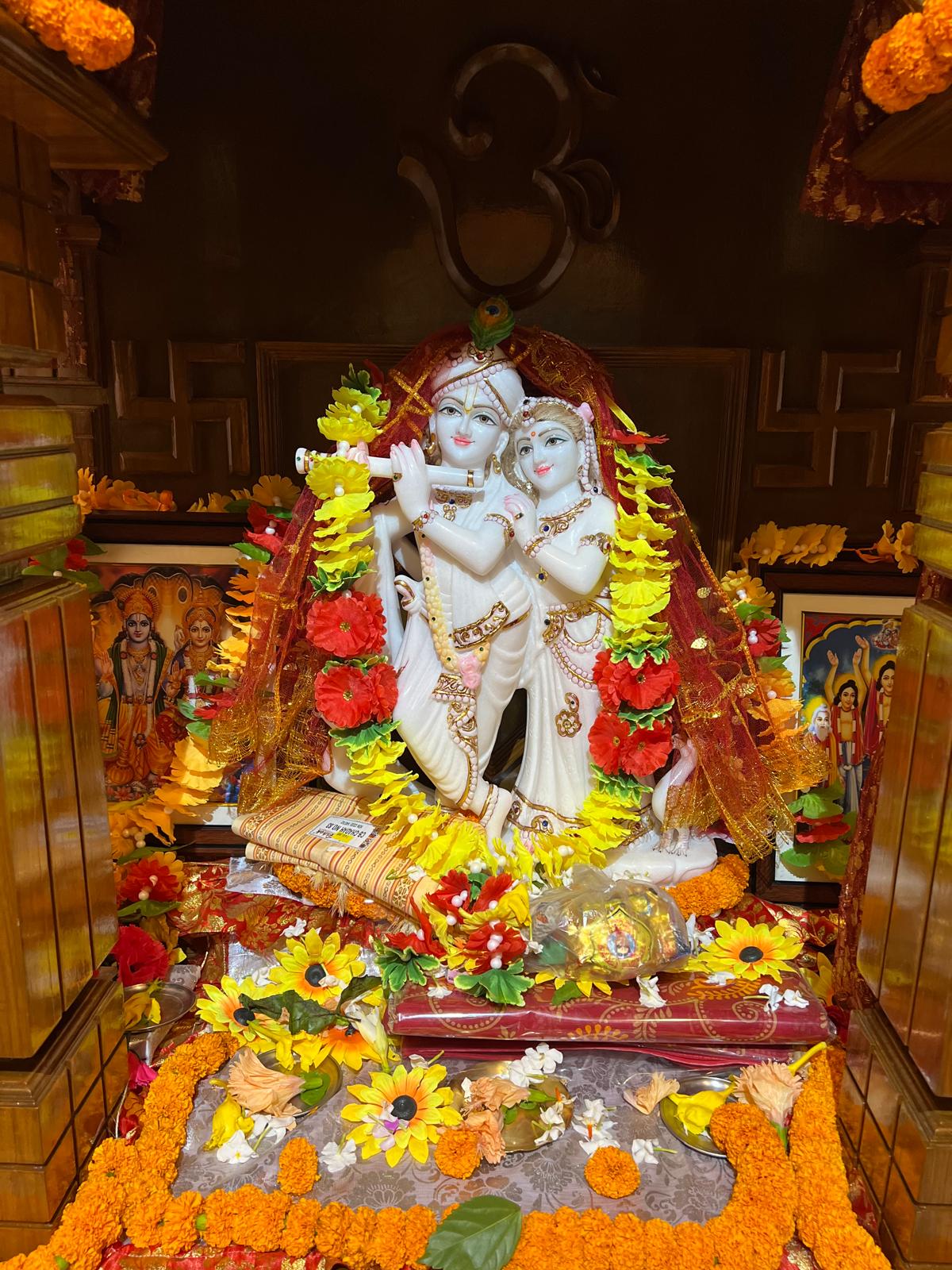 Jugal Radha Krishna Marble Murti