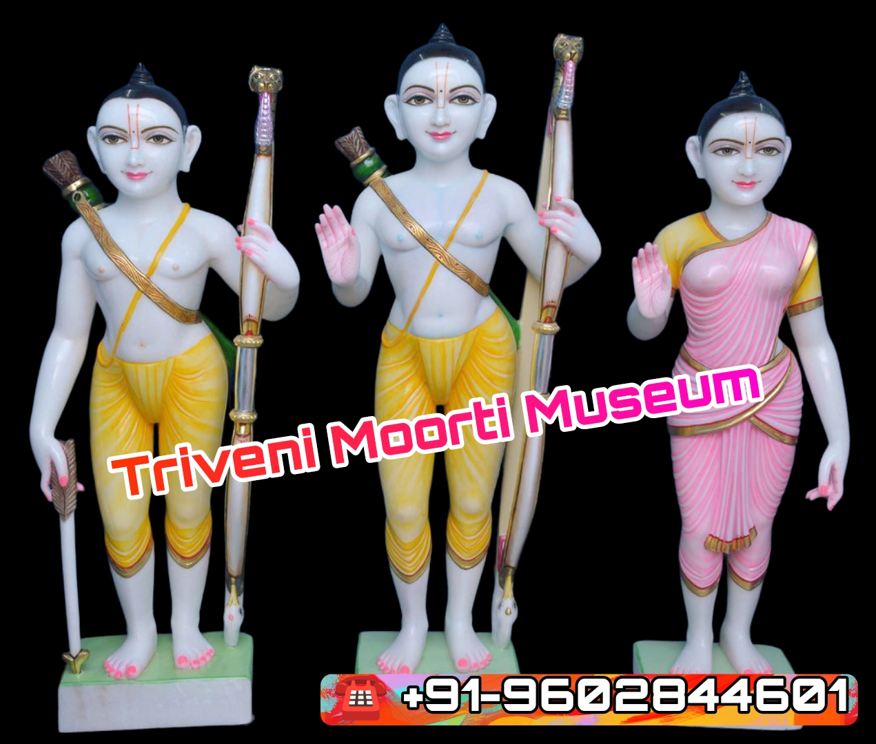 Marble Ram Darbar Statue In White Makrana Marble